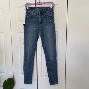American Eagle Outfitters Skinny Jeans in Faded Blue